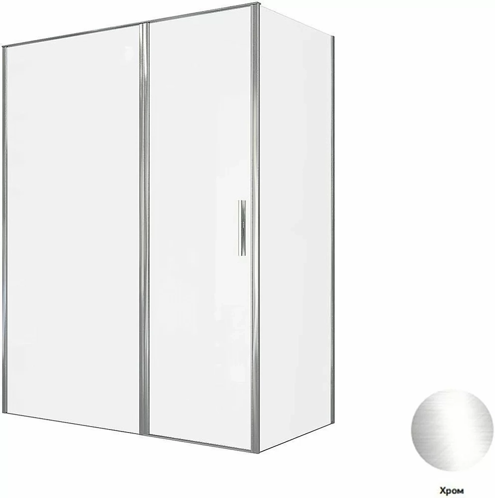 Душевой уголок Allen Brau Priority 100x90 3.31028.00 + 3.31043.00 прозрачный/хром