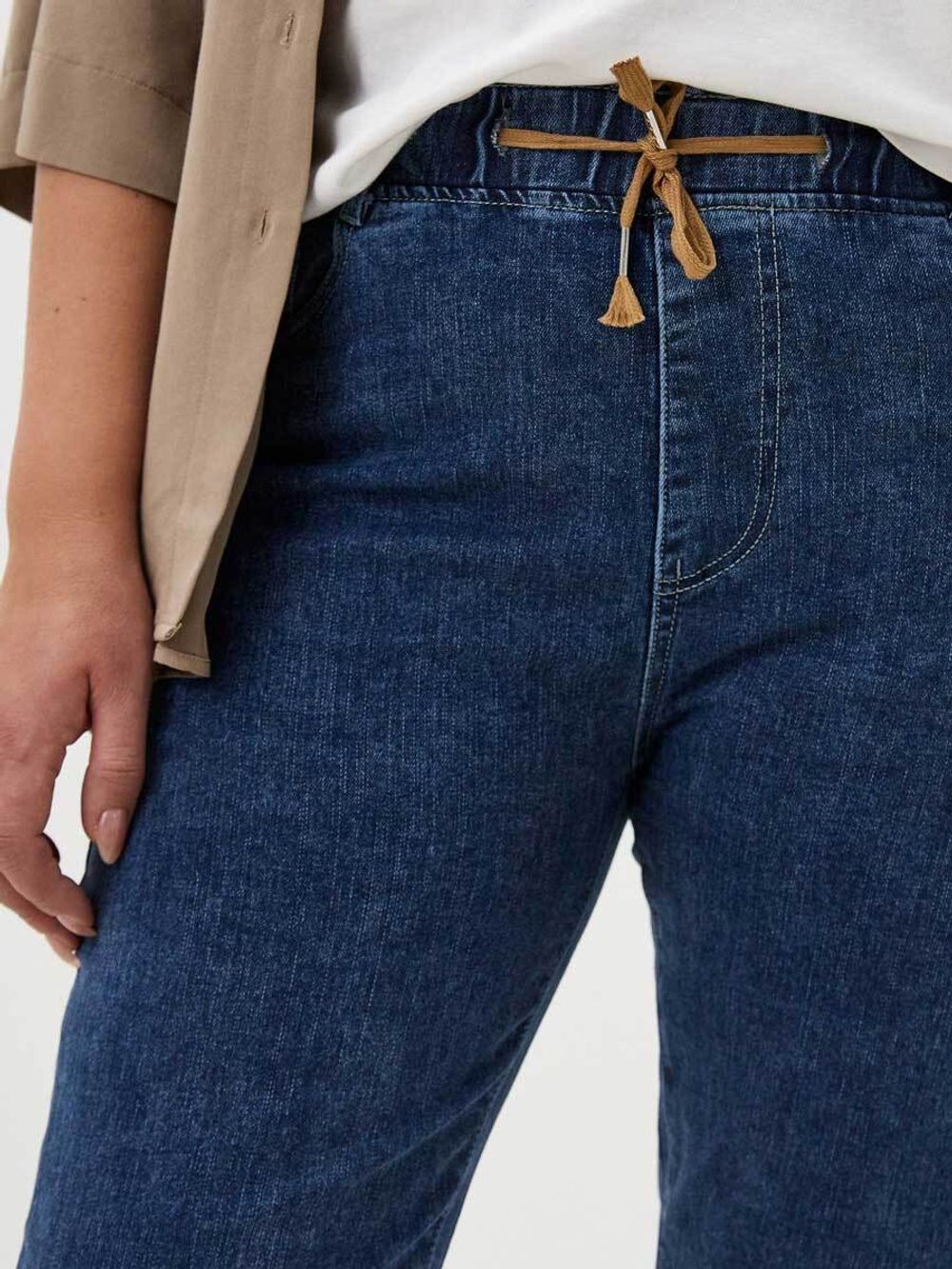 Джинсы на резинке больших размеров