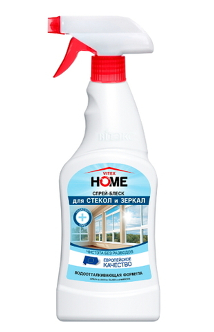 Спрей-блеск "VITEX HOME" для стекол и зеркал 500мл. Витэкс