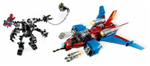 Конструктор Lari Spider Man 11500 Реактивный самолет Человека-Паука против робота Венома 389 деталей