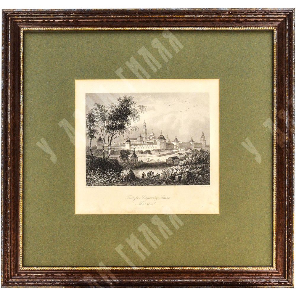 Москва. Театральная площадь. Изд-во Джузеппе Дациаро. Репринтное издание гравюры XIX в.