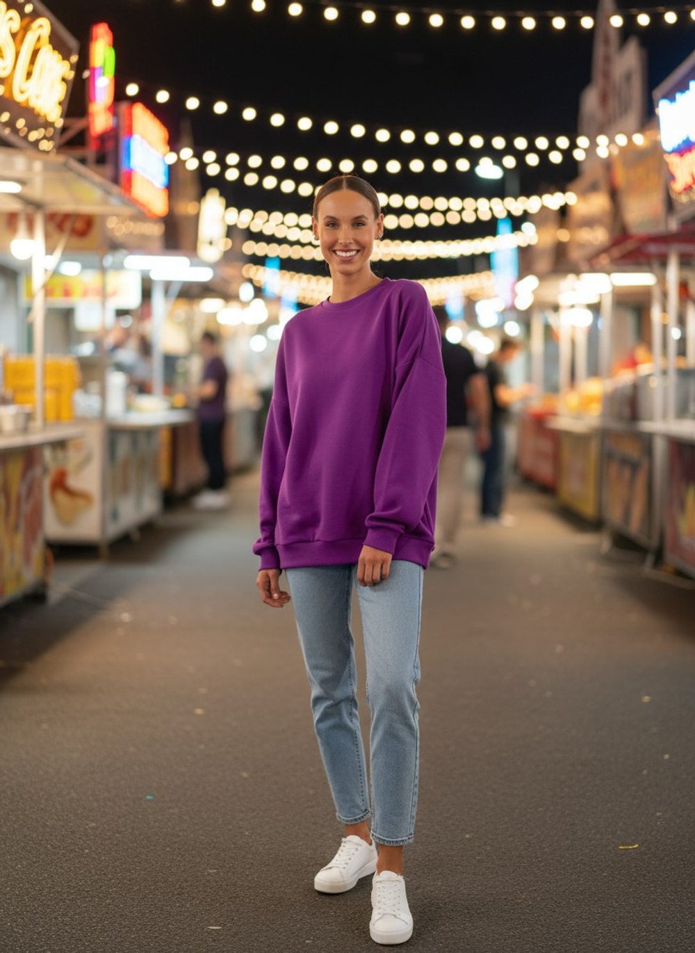 Свитшот женский оверсайз хлопок толстовка