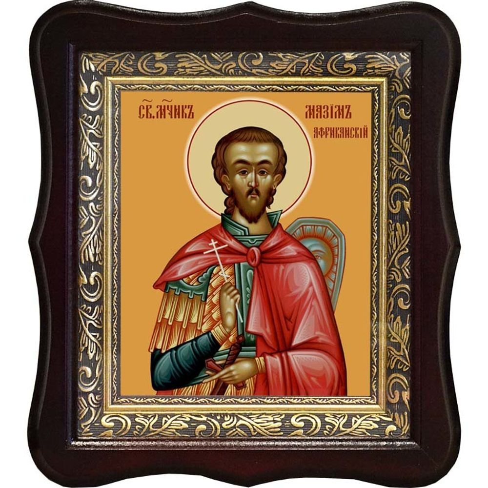 Максим Африканский (Карфагенский) мученик. Икона на холсте.