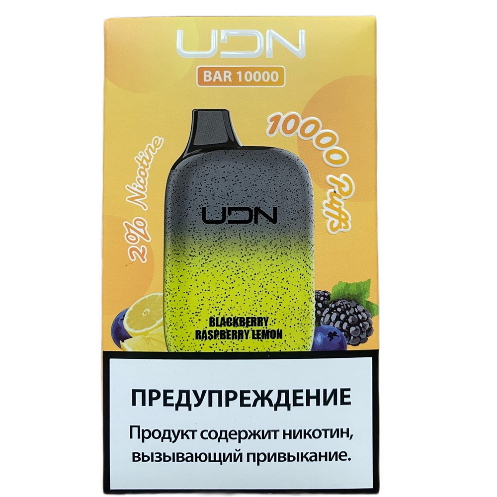 UDN Bar - Blackberry-Raspberry-Lemon (Ежевика-Малина-Лимон) 10000 затяжек