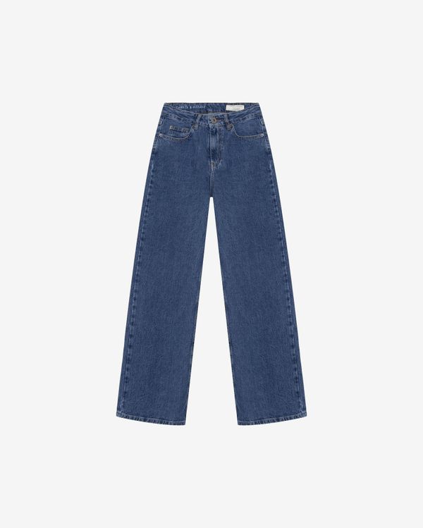 Джинсы Широкие 2360 Palazzo женские синие - фото 1