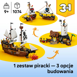 Конструктор LEGO Creator 31387 Легендарный пиратский корабль 3 в 1 — фото 3