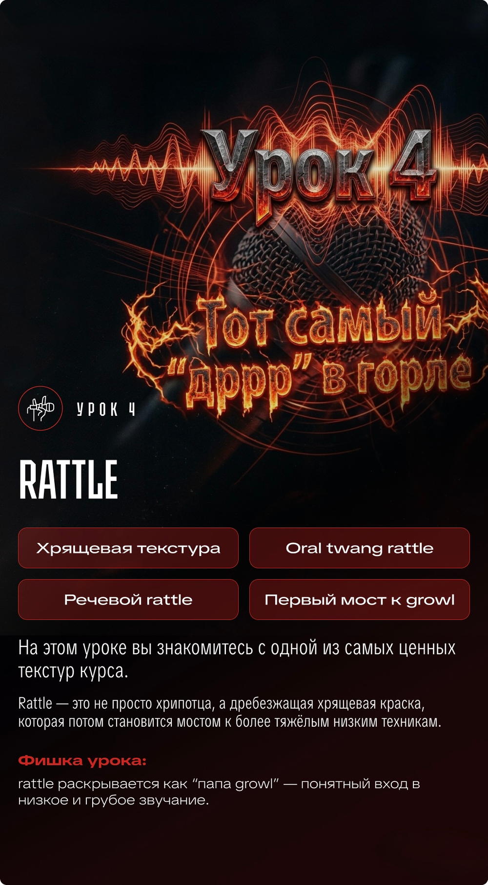 ROCK YOU 1.0 Интенсив по расщеплению, rock и extreme-вокалу СТАРТ 18 МАЯ!