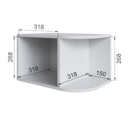 Антресоль Бруклин 35АУ3300