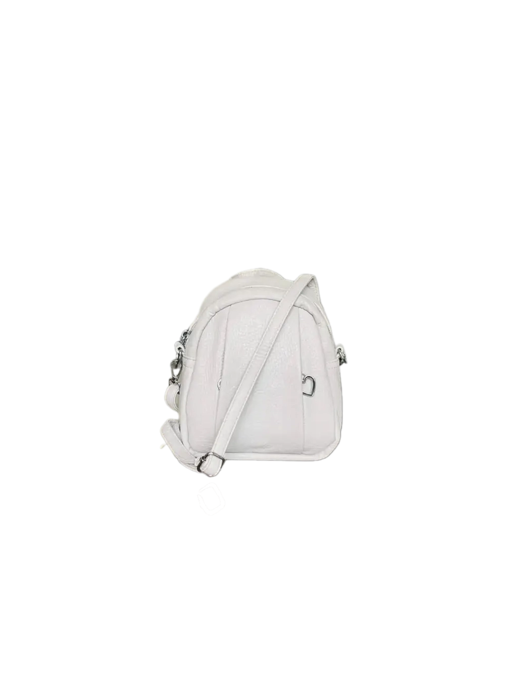 Сумка-рюкзак женская QOZA из экокожи, серая, 1,5 л