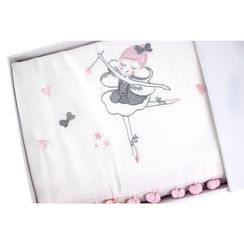 НАБОР Детское постельное белье MISS BALERINA С ПЛЕДОМ deluxe TIVOLYO HOME Турция