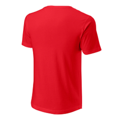 Мужское теннисное поло Wilson Script Eco Slimfit T-Shirt Men - Red