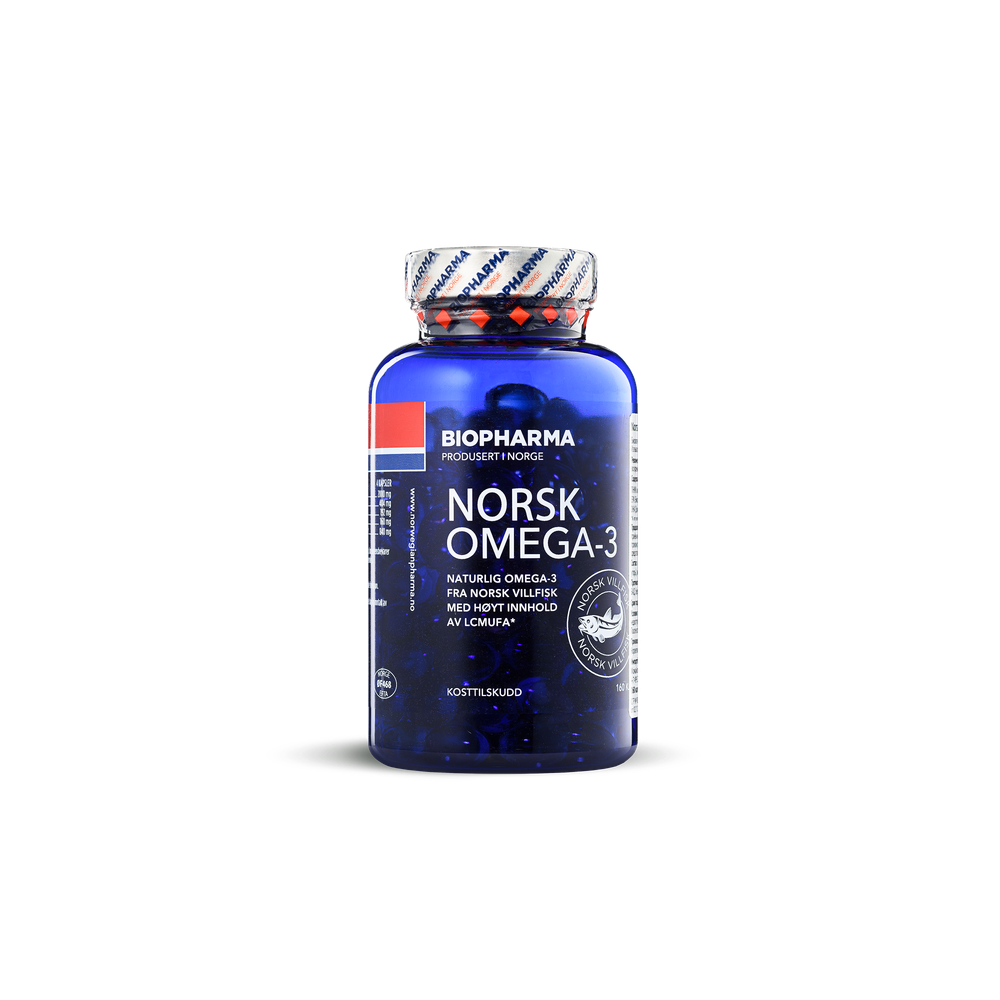 Норвежский рыбий жир Biopharma Norsk Omega-3, 160 шт