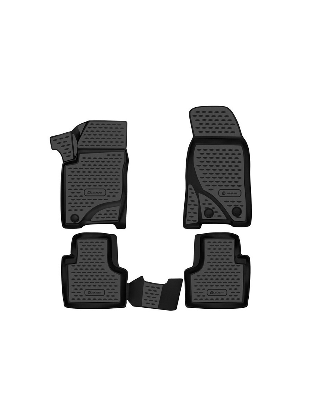 Коврики в салон для LADA (ВАЗ) Niva (I Рестайлинг (Travel) 2020- 4шт. (полиуретан) ELEMENT3DA66732210K