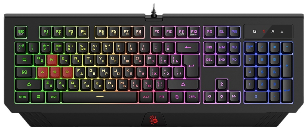 Клавиатура A4Tech Bloody B120N черный