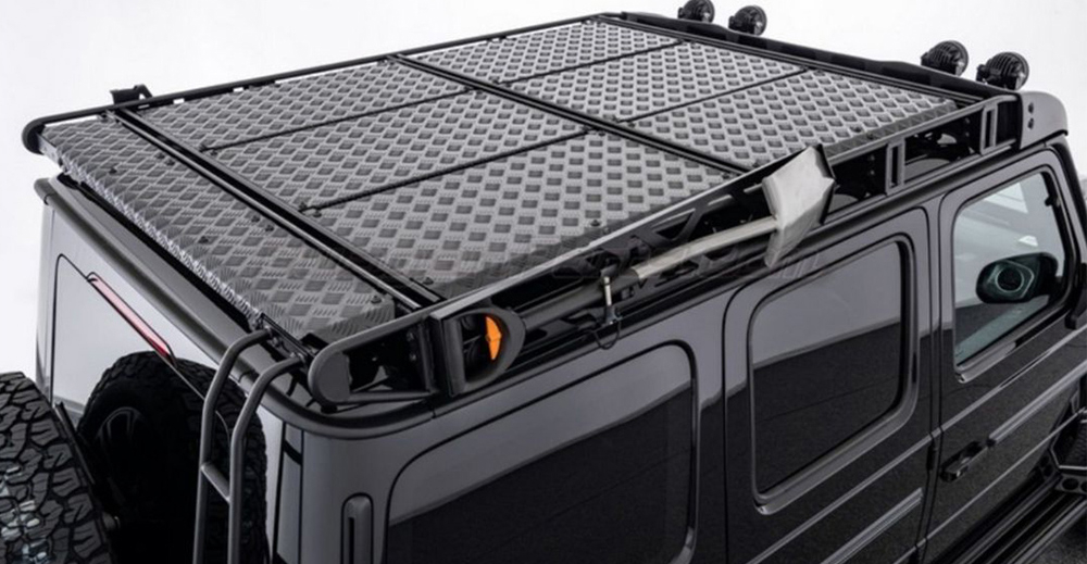 Укороченная платформа а крышу с лестницей для Mercedes Benz G class W465 G63 G450 G500 G550 2025+ Гелик Гелентваген