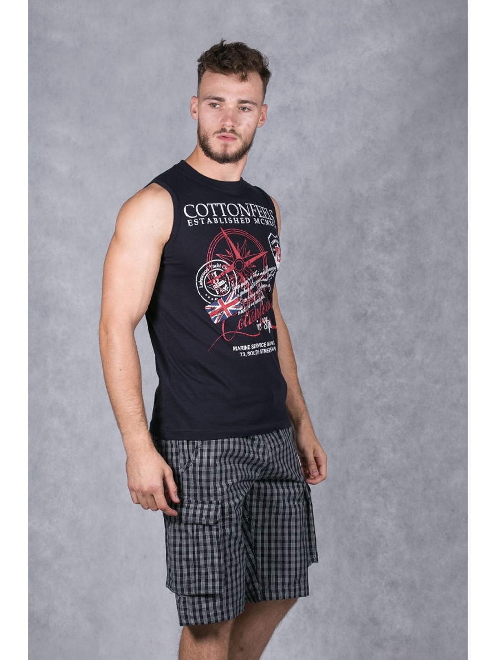 SS15-М-11 майка мужская т.синий 37816