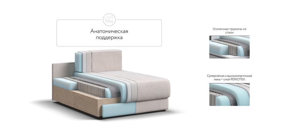 Оттоманка РИЧМОНД MODOOL Вельвет CORD бежевый