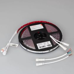 Светодиодная лента герметичная DMX-PS-B60-12mm 24V RGB-PX6 (14 W/m, IP67, 5060, 5m) (Arlight, -) 039182
