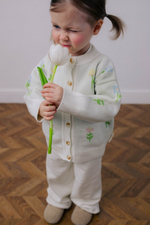 Кардиган вязаный (цветочные мечты)