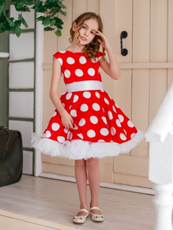 Нарядное платье "Стиляги" в горох