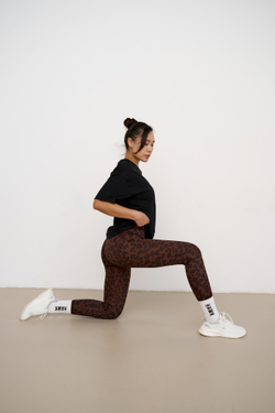 ЛЕГГИНСЫ WARM PRINT (коричневый)