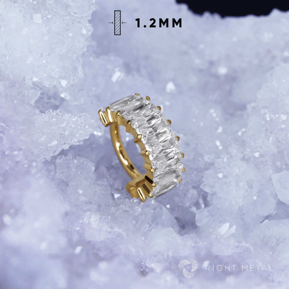 Кликер Idol Crystal PVD Yellow 1.2мм