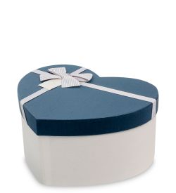 WF-94/2-B Коробка «Сердце» цв.молочн./син.