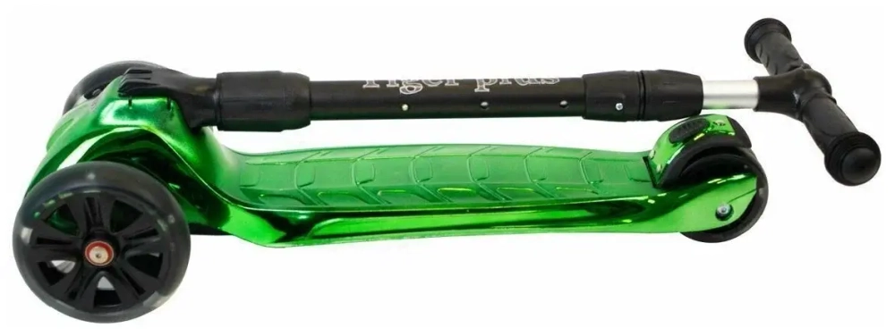 Самокат Teach Team Tiger plus green 1/4 зелёный