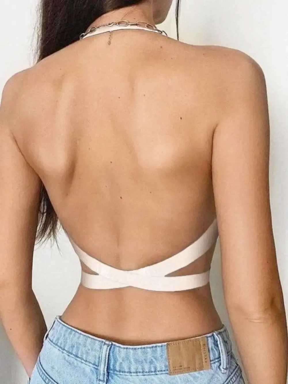 Франзуская модель Бюстгальтера открытой спины декольте пушап