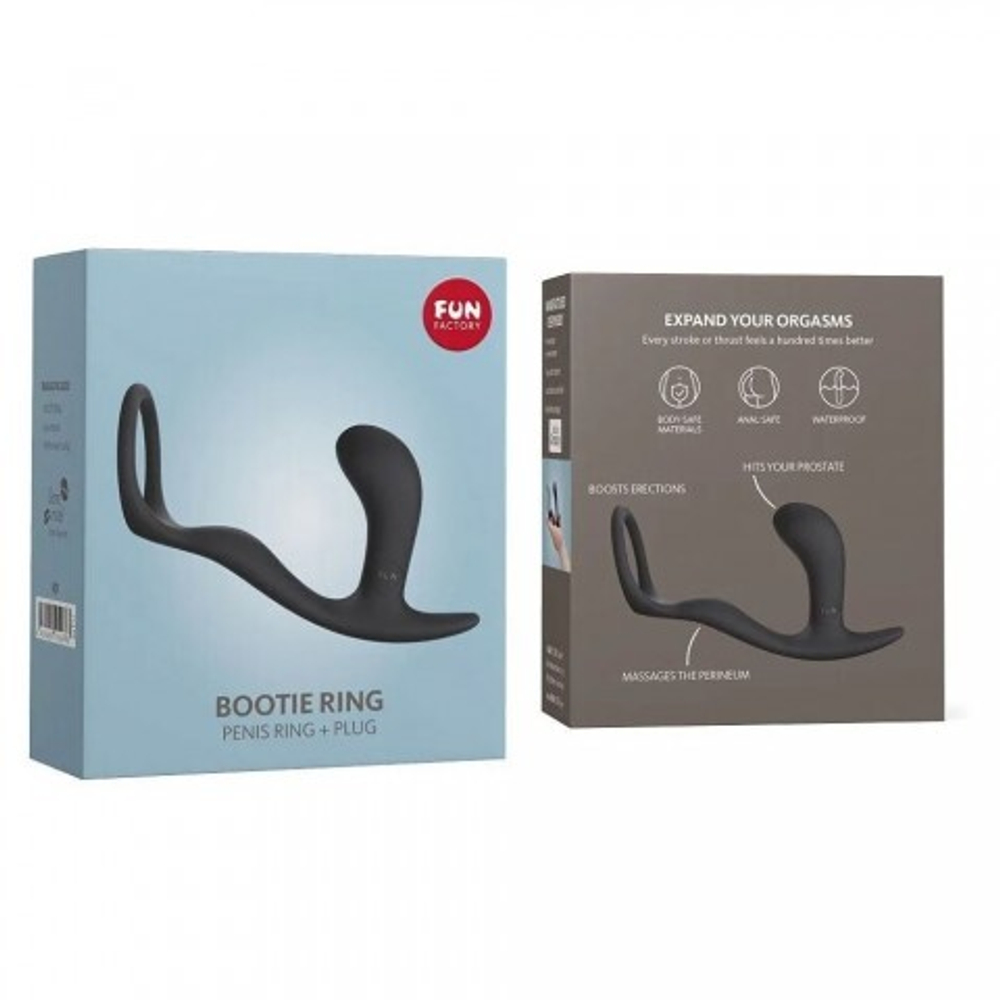 Эрекционное кольцо с анальным стимулятором Bootie Ring от Fun Factory