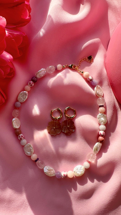 Ожерелье Майя из жемчуга и камней