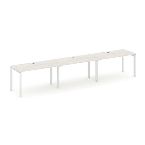 Style Project Рабочая станция односторонняя SN-59P.ORS-041 Дуб Наварра/Металл Белый/Белый Заглушка 2