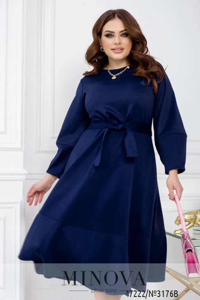 Платье 3176B-Синий Minova