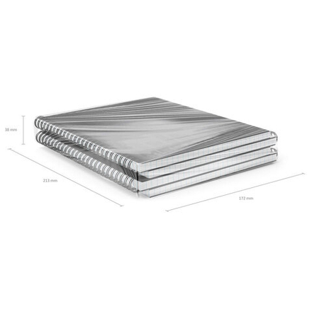 Тетрадь А5 80л кл. на спирали Erich Krause "MEGAPOLIS" пластик. обложка, черный