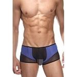 Мужские трусы хипсы черные с черно-синим Cosmos Colors BR30BB