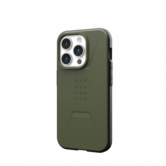 Чехол с поддержкой MAGSAFE Uag Civilian для iPhone 15 Pro MAX 6.7", цвет оливковый (Olive Drab)