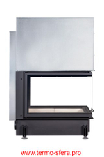 Каминная топка Экокамин ДЕЛЬТА 900 три стекла принтинг