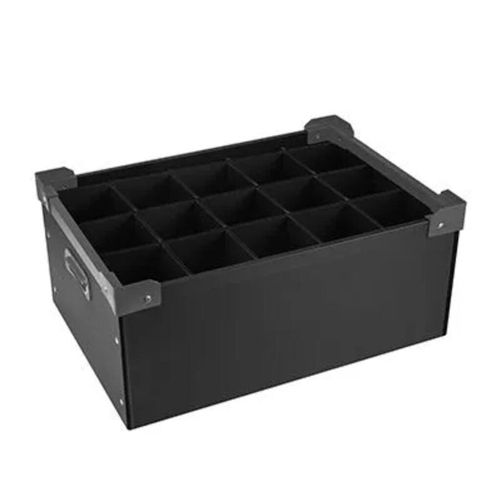 Ящик для хранения посуды для напитков 15 ячеек (8,5*8 см h18 см) 55*37,7*23 см B'Guys P.L.