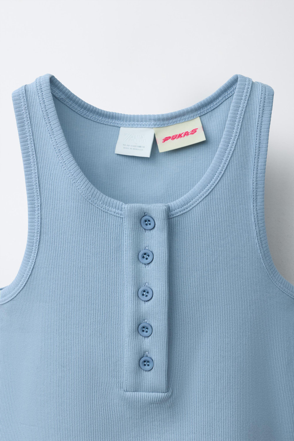 ZARA X PUKAS МАЙКА PUKAS SURF, ГОЛУБОЙ