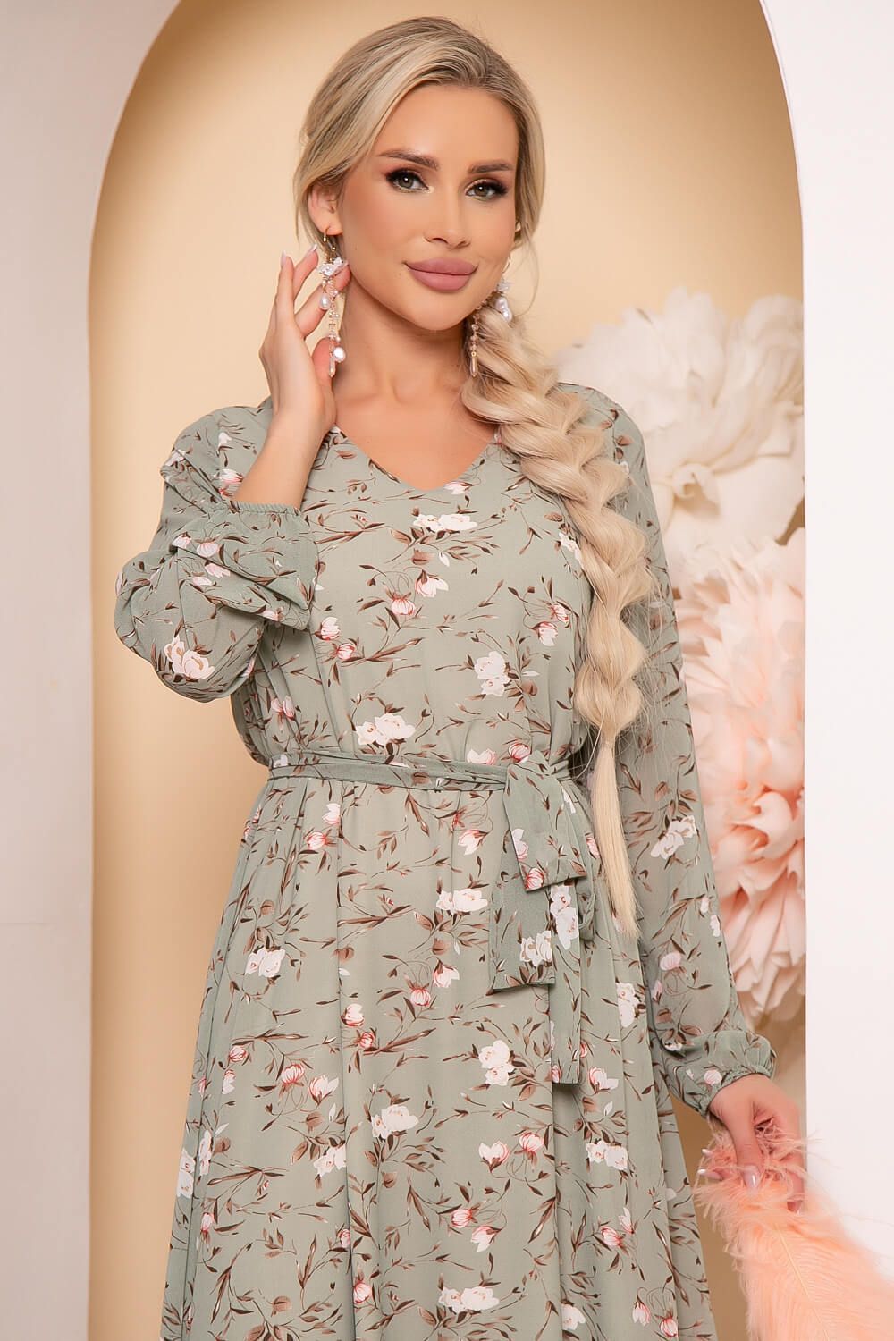 Платье "Волшебная история" (олива) П3830 LT Collection