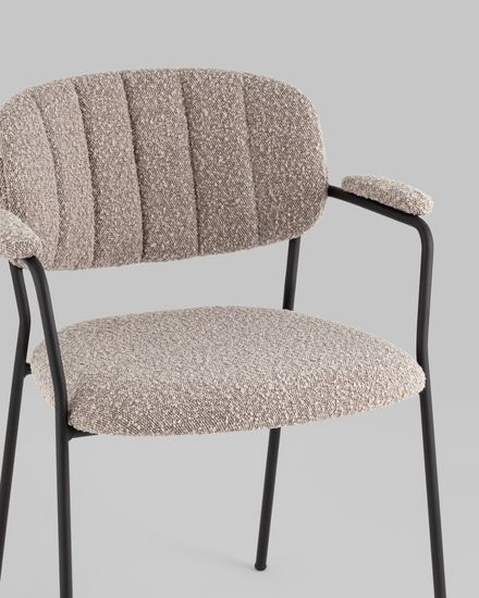 Стул Кэрол букле серый