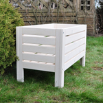 Сундук скамья Эпларо с крышкой деревянный, белый