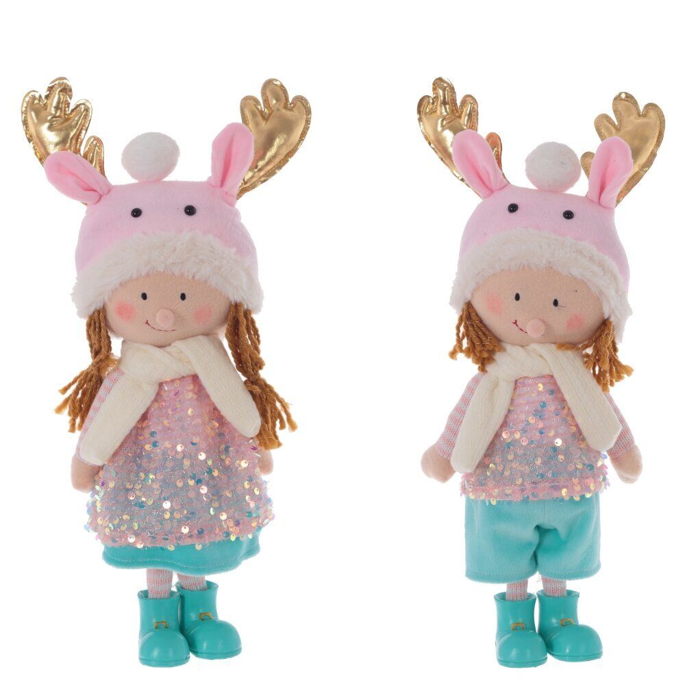 GAEM Игрушка набивная "Мальчик, Девочка", L18 W8,5 H40 см, 2в.