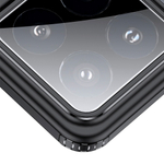 Чехол для Xiaomi 15 Pro с MagSafe черный с прозрачной матовой задней панелью WLONS