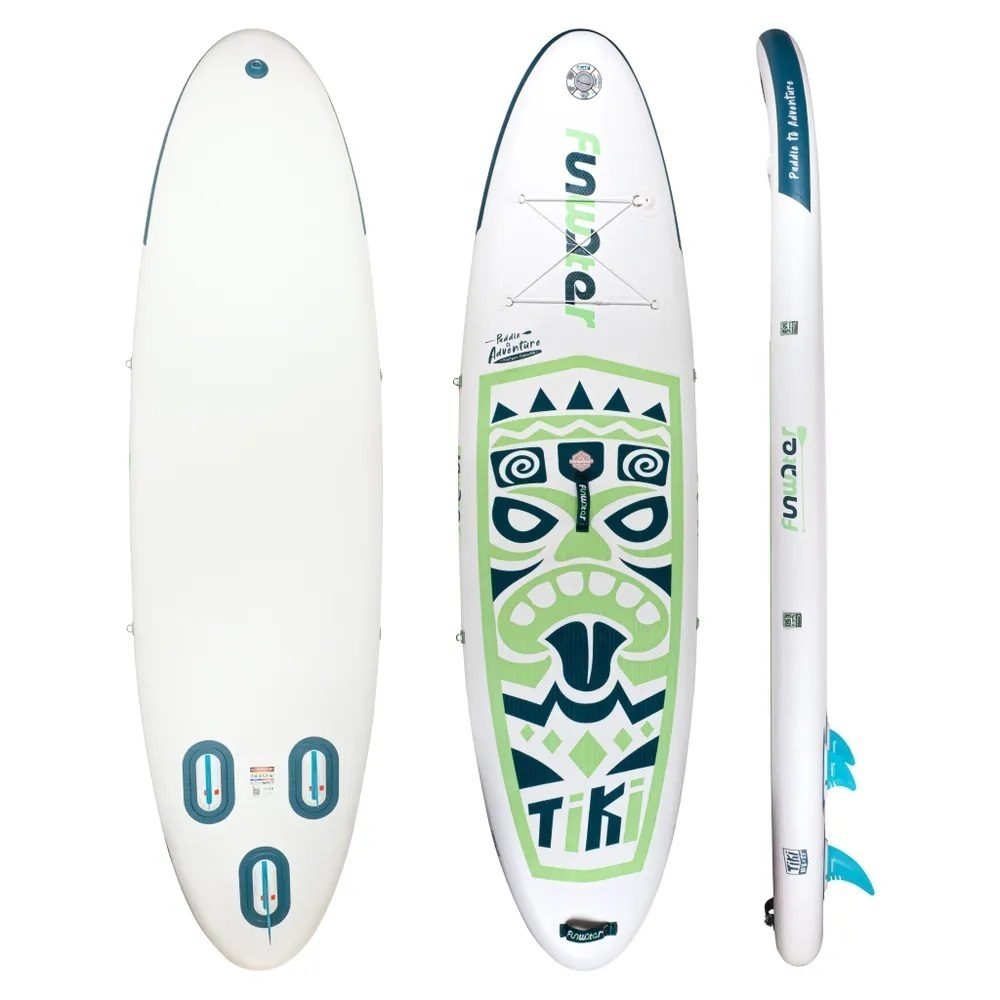 Надувная SUP-доска Tech Team FunWater TIKI NEW WHITE 10.6' (320х84х15 см) сапборд
