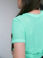 Футболка сетка мятный T-shirt mesh mint