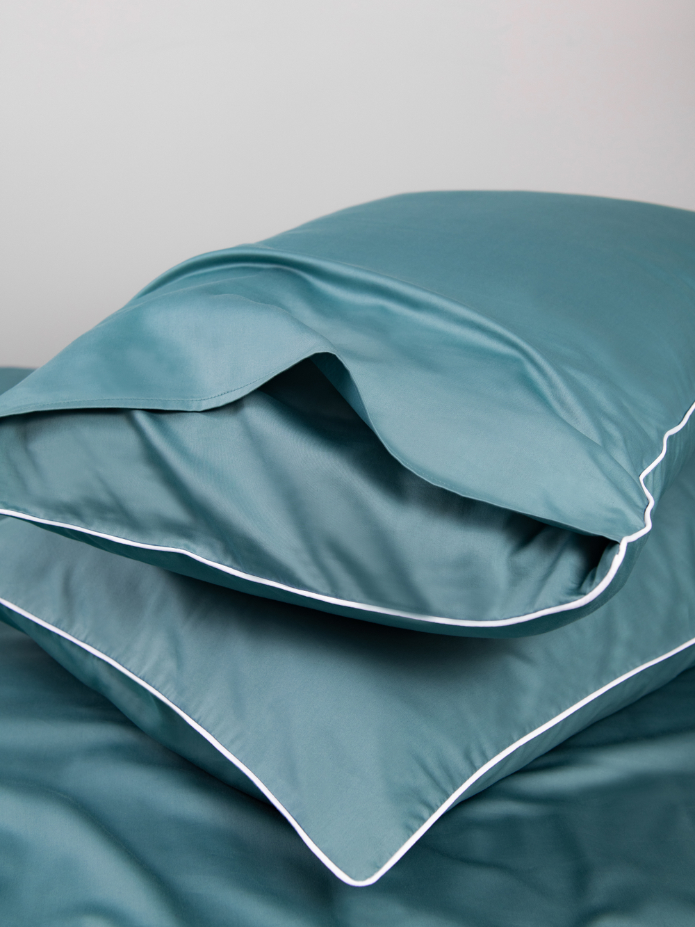MOON Комплект постельного белья, сатин бирюзовый
