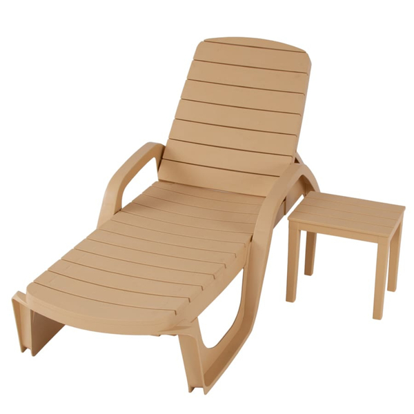 Столик для шезлонга ПРОВАНС 40*30 бежевый