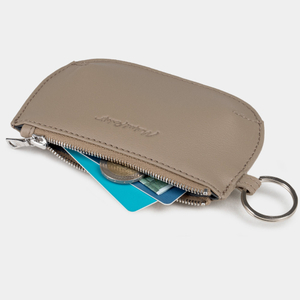 Ключница-кошелек Chatelain из кожи теленка, бежевого цвета