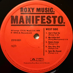 Roxy Music ‎– Manifesto (Скандинавия 1979г.) Т